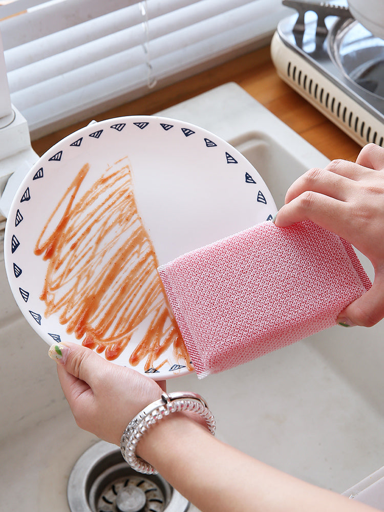 Reusable Sponge Dishwashing Brush - Eco-Friendly Kitchen Scrubber