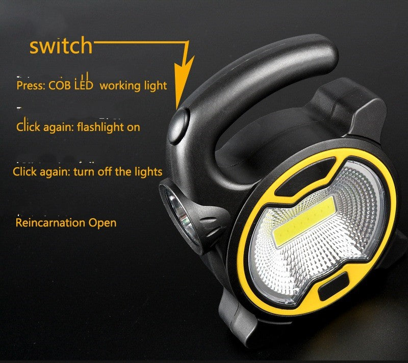 COB LED Camping Lantern - Portable Outdoor Flashlight