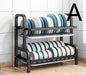 Stainless Steel Dish Drying Rack - Space-Saving Kitchen Organizer