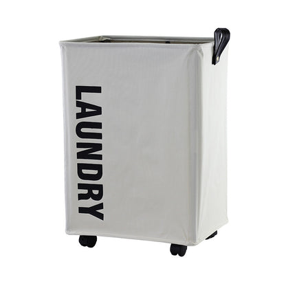 Foldable Laundry Basket with Wheels - Oxford Cloth Hamper
