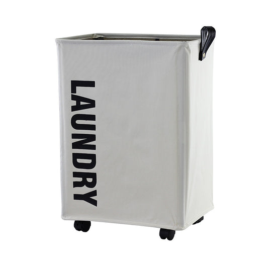 Foldable Laundry Basket with Wheels - Oxford Cloth Hamper