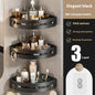 Punch-free Toilet Plastic Triangle Storage Rack