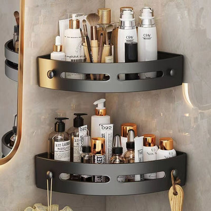 Punch-free Toilet Plastic Triangle Storage Rack