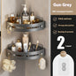 Punch-free Toilet Plastic Triangle Storage Rack