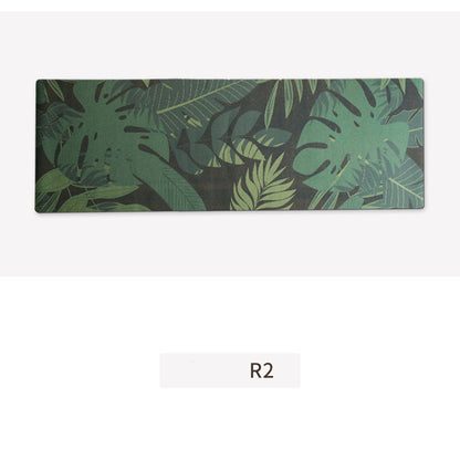 Natural Cork Rubber Printed Non-slip Fitness Yoga Mat