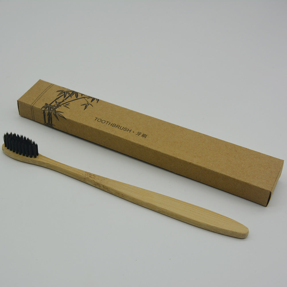 Bamboo Toothbrush Healthy Soft Toothbrush 10-color Packaging