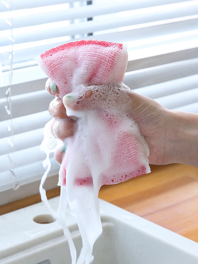 Reusable Sponge Dishwashing Brush - Eco-Friendly Kitchen Scrubber