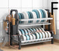 Stainless Steel Dish Drying Rack - Space-Saving Kitchen Organizer