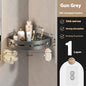 Punch-free Toilet Plastic Triangle Storage Rack
