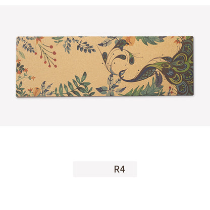 Natural Cork Rubber Printed Non-slip Fitness Yoga Mat