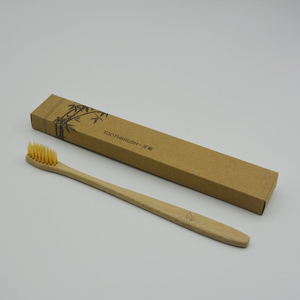 Bamboo Toothbrush Healthy Soft Toothbrush 10-color Packaging