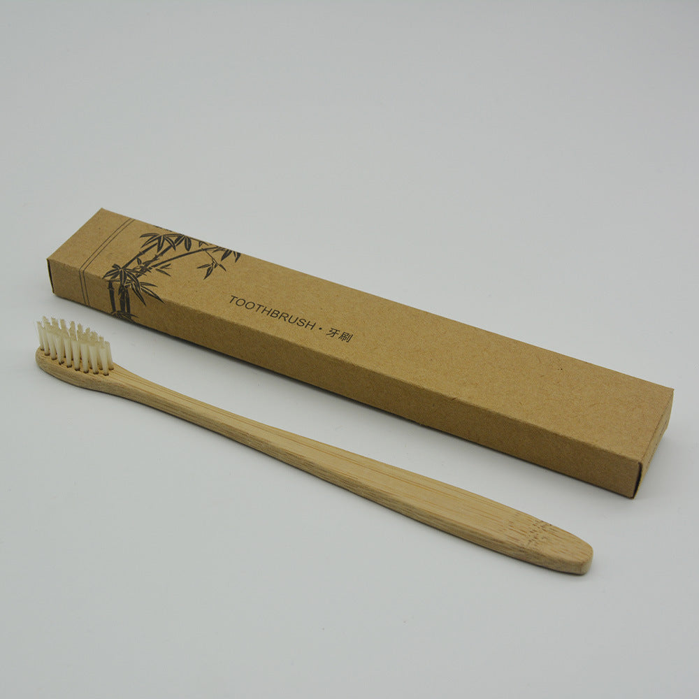Bamboo Toothbrush Healthy Soft Toothbrush 10-color Packaging
